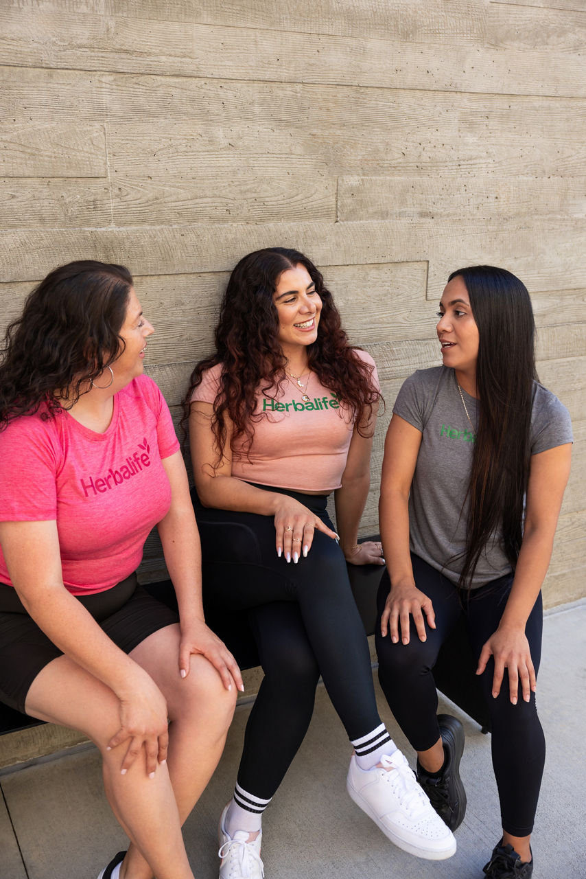 friends chatting outdoors